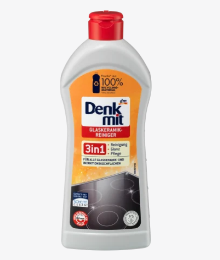 Dung dịch vệ sinh bếp từ Denkmit Glaskeramikreiniger 3in1, 300 ml