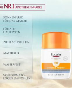 Kem chống nắng Eucerin Sensitive Protect Face Sun Fluid LSF 50+, 50ml