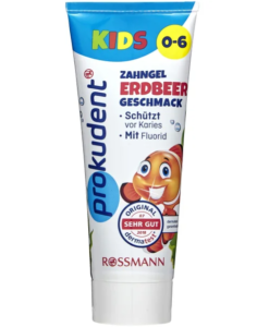 Kem đánh răng trẻ em Prokudent Kids cho trẻ từ 0-6 tuổi, 75ml