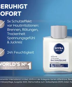 NIVEA MEN After Shave Balsam Sensitive cho da nhạy cảm, 100 ml