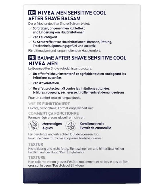 NIVEA MEN After Shave Balsam Sensitive Cool cho da nhạy cảm, 100 ml NIVEA MEN After Shave Balsam Sensitive Cool cho da nhạy cảm, 100 ml
