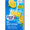 Viên thả bồn cầu Denkmit WC Duftstein Zitronen-Frische hương chanh, 4 viên