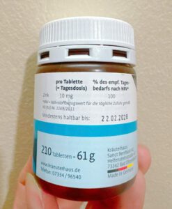 Viên uống bổ sung kẽm Sanct Bernhard Zink 10mg, 210 viên