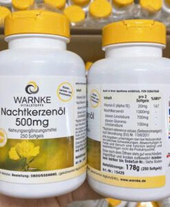 Viên uống tinh dầu hoa anh thảo Warnke Nachtkerzenol 500mg, 250 viên