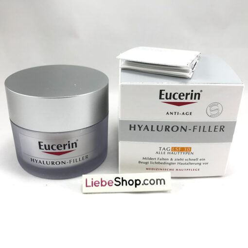 Kem dưỡng da Eucerin Hyaluron Filler TAG LFS30 chống lão hóa, giảm nhăn ban ngày, 50ml