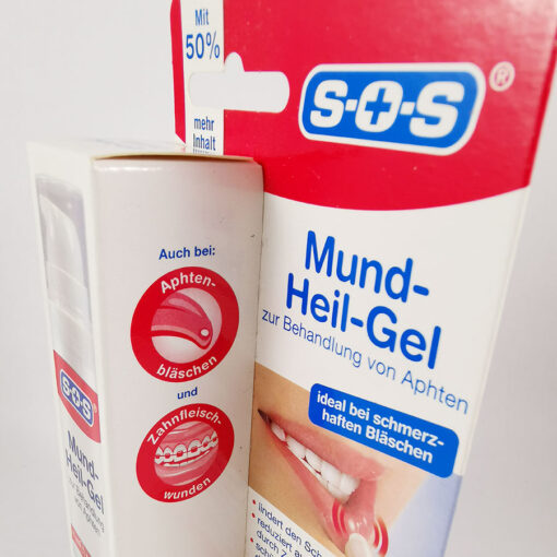 Gel trị nhiệt miệng siêu tốc SOS Mund-Heil-Gel, 15 ml