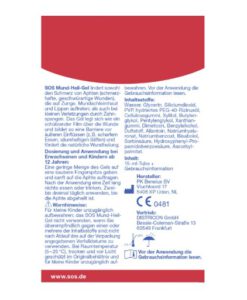 Gel trị nhiệt miệng siêu tốc SOS Mund-Heil-Gel, 15 ml