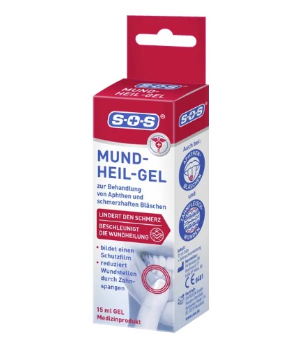 Gel trị nhiệt miệng siêu tốc SOS Mund-Heil-Gel, 15 ml Gel trị nhiệt miệng siêu tốc SOS Mund-Heil-Gel, 15 ml