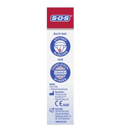 Gel trị nhiệt miệng siêu tốc SOS Mund-Heil-Gel, 15 ml Gel trị nhiệt miệng siêu tốc SOS Mund-Heil-Gel, 15 ml