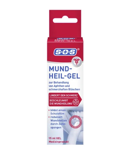 Gel trị nhiệt miệng siêu tốc SOS Mund-Heil-Gel, 15 ml
