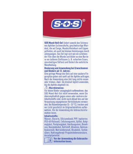 Gel trị nhiệt miệng siêu tốc SOS Mund-Heil-Gel, 15 ml Gel trị nhiệt miệng siêu tốc SOS Mund-Heil-Gel, 15 ml