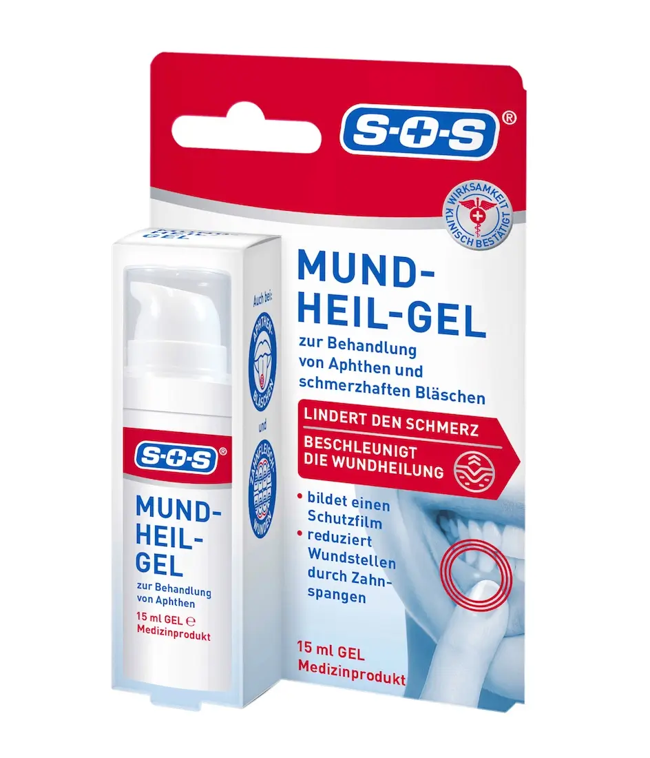 Gel trị nhiệt miệng siêu tốc SOS Mund-Heil-Gel, 15 ml