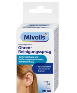 Mivolis Ohren Reinigungs Spray - xịt làm sạch tai, làm tan ráy tai, 20ml