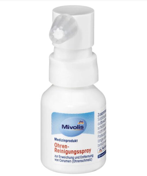 Xịt làm sạch tai Mivolis Ohren Reinigungs Spray, 20ml