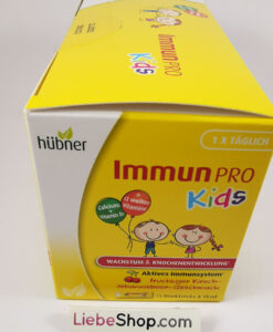 Siro Immun PRO Kids Hübner hỗ trợ hệ miễn dịch, tăng chiều cao, 15 gói