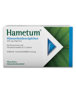 Thuốc đặt trĩ Hametum Hämorrhoidenzäpfchen dạng viên đặt, 10 viên