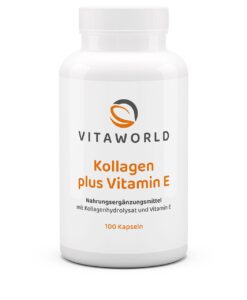 Viên uống Kollagen Plus Vitamin E Vitaworld làm đẹp da, chống lão hóa, 100 viên