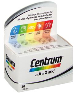 Vitamin tổng hợp Centrum A bis Zink, 30 viên