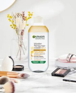 Nước tẩy trang Garnier Mizellen Waterproof chứa dầu, loại bỏ lớp trang điểm không thấm nước, 400 ml