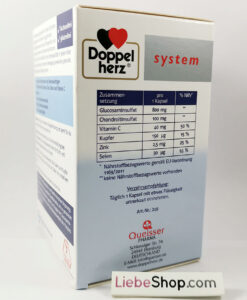 Viên uống bổ sụn khớp Doppelherz System Glucosamin Plus 800, 60 viên