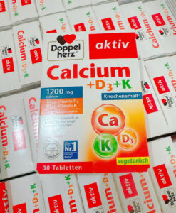 Viên uống bổ sung canxi Doppelherz Calcium + Vitamin D3 1200mg, 30 viên