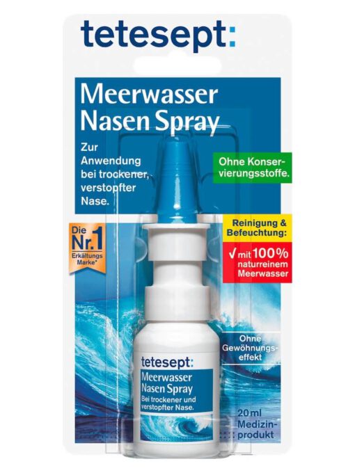 Xịt mũi nước biển Tetesept Meerwasser Nasen Spray, 20ml