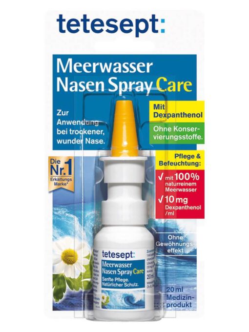 Xịt mũi nước biển Tetesept Meerwasser Nasen Spray Care, 20ml
