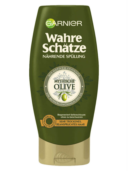 Dầu xả GARNIER Wahre Schätze Mythische Olive cho tóc khô và hư tổn, 250ml