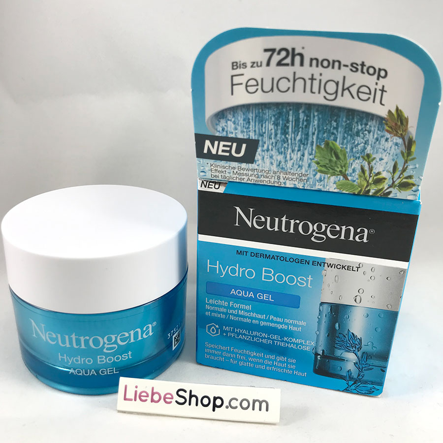 Gel dưỡng ẩm Neutrogena Hydro Boost Aqua Gel cho da dầu, da hỗn hợp và da thường, 50 ml