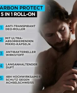 Lăn khử mùi Loreal Men Expert Carbon Protect 5in1, 50ml