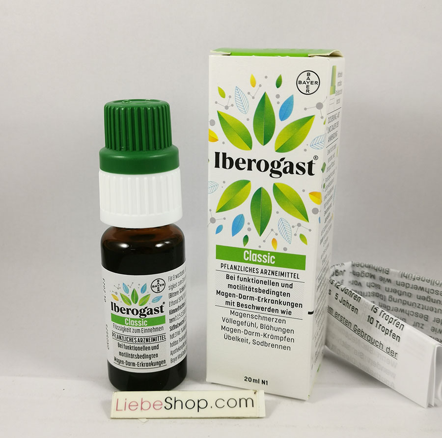 Thuốc Iberogast điều trị rối loạn tiêu hóa, viêm loét dạ dày, tá tràng, 20ml