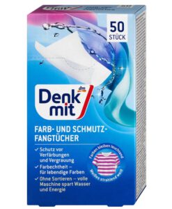 Miếng giặt chống phai, hút màu quần áo Denkmit Farb- & Schmutzfangtucher, 50 miếng