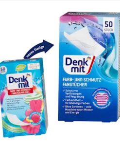Miếng giặt chống phai, hút màu quần áo Denkmit Farb- & Schmutzfangtucher, 50 miếng
