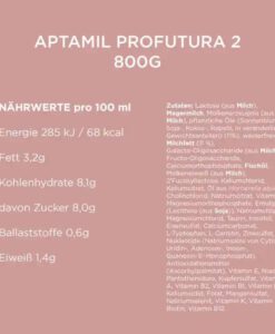 Sữa Aptamil Profutura 2 cho bé trên 6 tháng tuổi, 800g