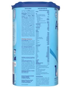 Sữa Aptamil số 1 Anfangsmilch cho bé từ 0-6 tháng tuổi, 800g