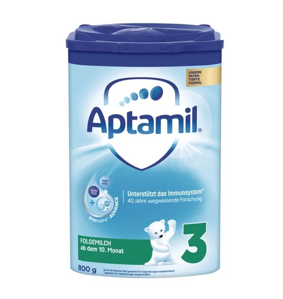 Sữa Aptamil số 3 Folgemilch cho bé trên 10 tháng tuổi, 800g