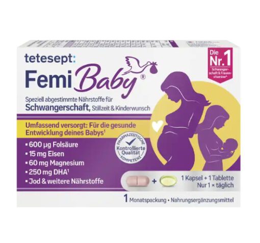 Vitamin tổng hợp cho bà bầu Tetesept Femi Baby, 60 viên