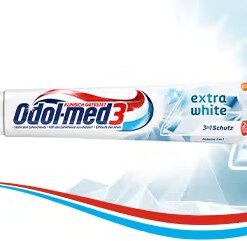 Kem đánh răng Odol med 3 Extra White làm trắng răng, 75ml