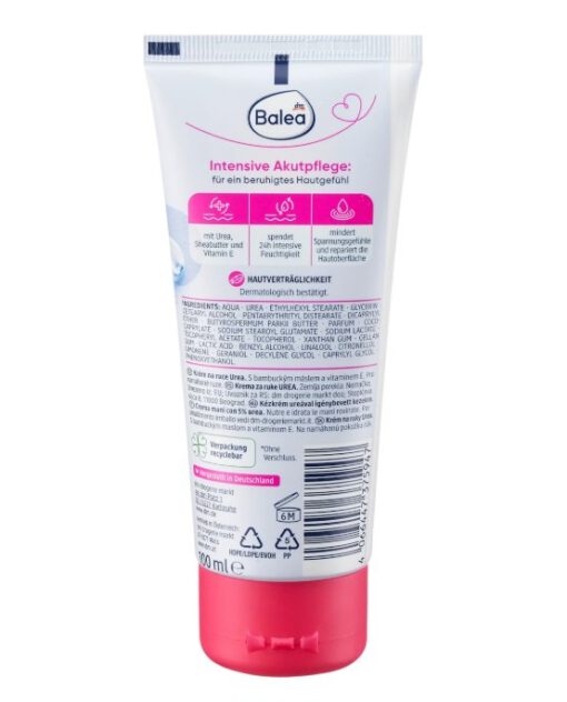 Kem dưỡng tay Balea Handcreme Urea cho da rất khô, 100ml