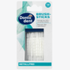Tăm xỉa răng Dontodent Brush Sticks que nhựa 2 đầu, 150 chiếc