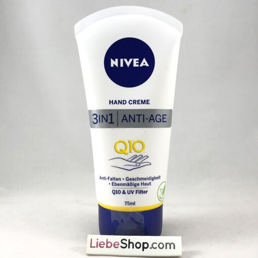 Kem dưỡng tay NIVEA Handcreme 3in1 Anti-Age Q10 chống lão hóa, 75ml