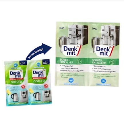 Bột tẩy cặn nhanh Denkmit Schnell Entkalker, 2 gói x 25g Bột tẩy cặn nhanh Denkmit Schnell Entkalker, 2 gói x 25g