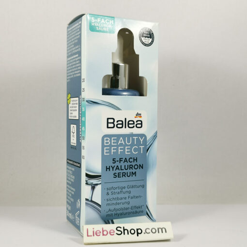 Serum Balea Beauty Effect 5-Fach Hyaluron - huyết thanh làm mịn và căng da, giảm nếp nhăn, 30ml