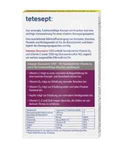 Viên uống bổ sụn khớp Tetesept Glucosamin 1250, 30 viên