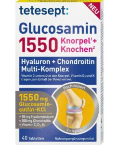 Viên uống bổ sụn khớp Tetesept Glucosamin 1550, 40 viên