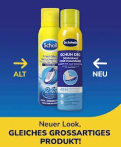 Xịt khử mùi hôi giày Scholl Schuh Deo Fresh Step Geruchsstopp, 150ml