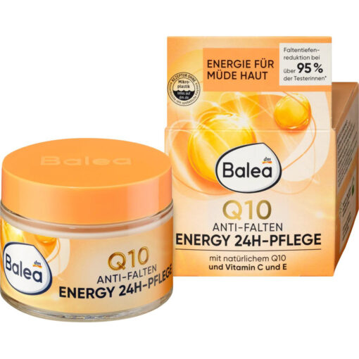 Kem dưỡng da Balea Q10 Anti-Falten Energy 24h-Pflege chống lão hóa giảm nhăn 24h, 50 ml