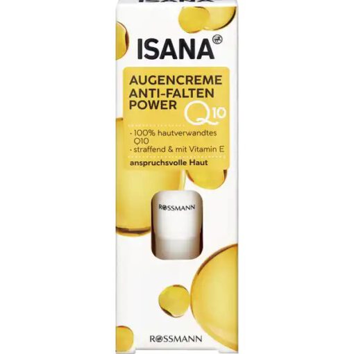 Kem dưỡng mắt ISANA Q10 Anti-Falten Augencreme giảm nếp nhăn, chống lão hóa, 15ml