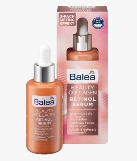 Serum Balea Beauty Collagen Retinol - huyết thanh nâng cơ và trẻ hóa làn da, 30ml