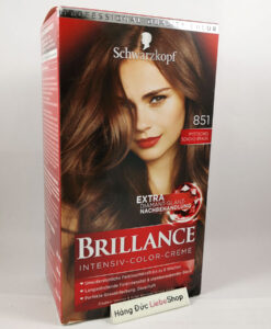 Thuốc nhuộm tóc Brillance Intensiv Color Creme 851 Mystisches Schoko-braun - màu nâu socola sáng, 1 hộp
